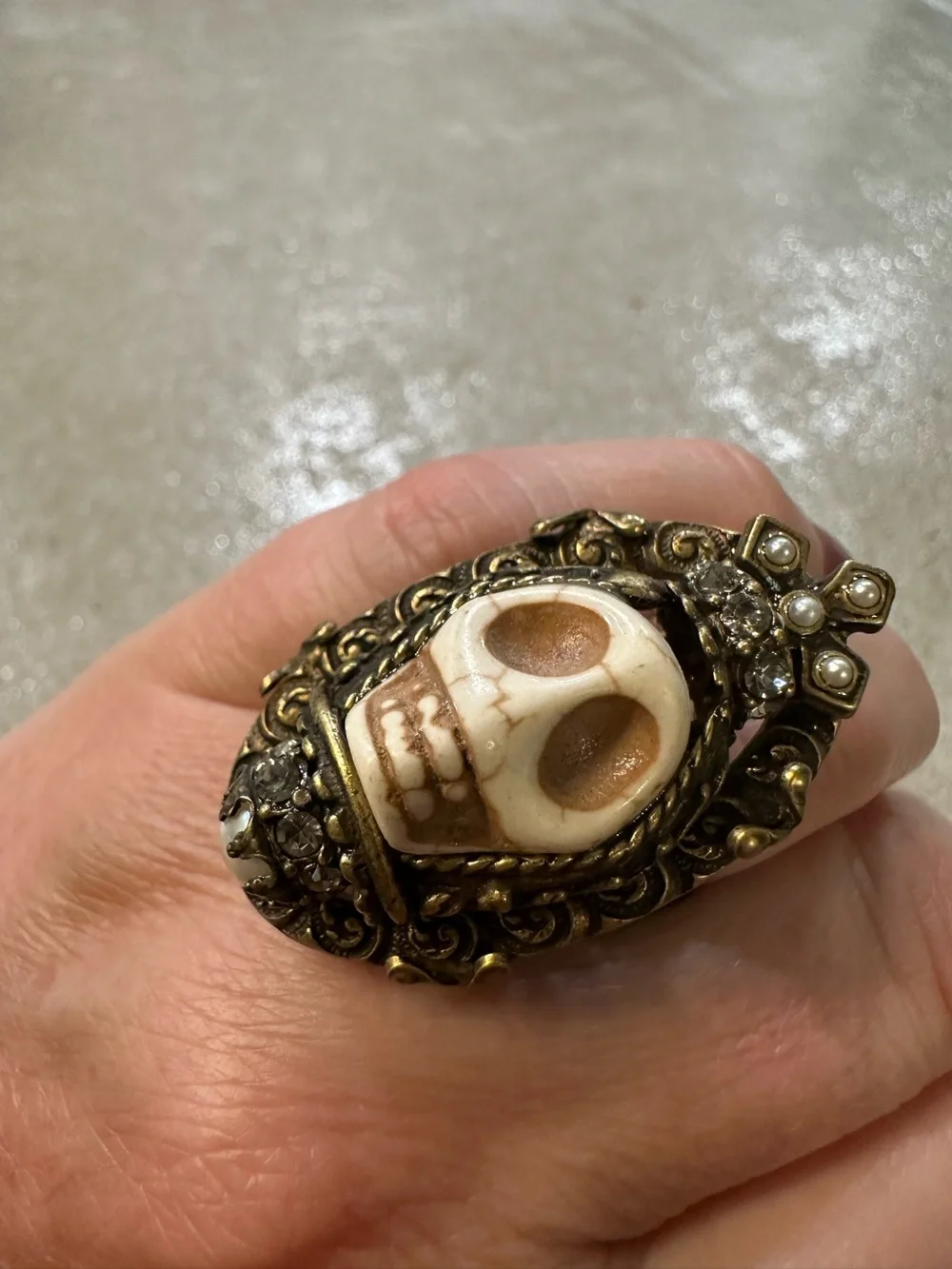 Junk Gypsy Sugar Skull Ring
